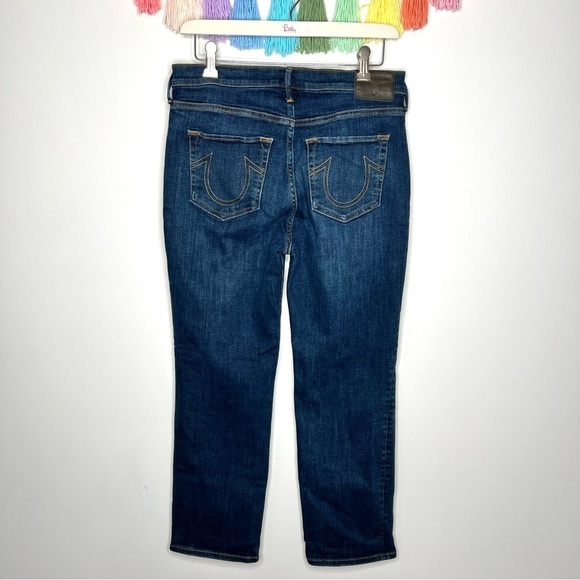 True Religion Dark Wash Straight Leg Denim Jeans Size 30 Women’s - Picture 6 of 13